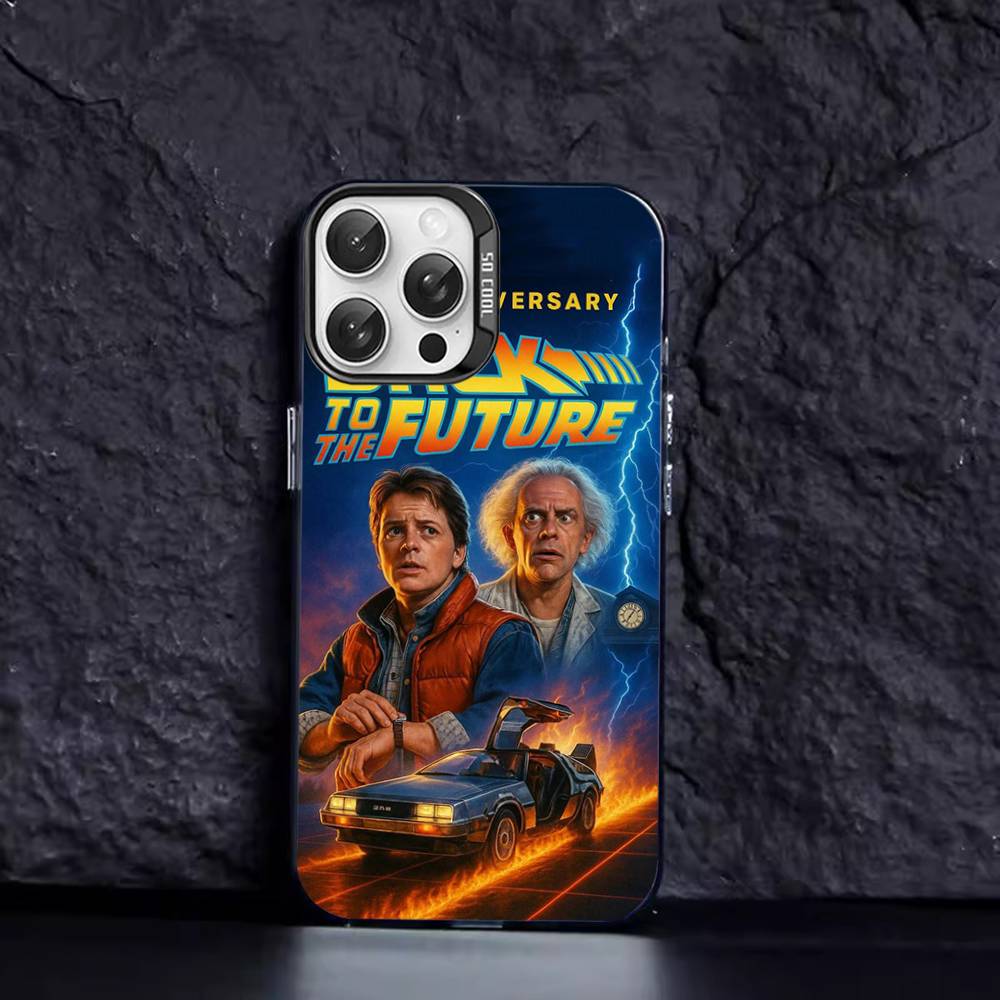 Back To The Future Phone Cases For IPhone 17 16 15 14 13 12 11 Plus Pro Max Pro Color Matte Cover