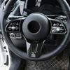 2025 Hot Racing Grills Car Steering Wheel Panel Frame Trim Carbon Fiber Steering Wheel Cover Black for Mercedes Benz A B C E GLC