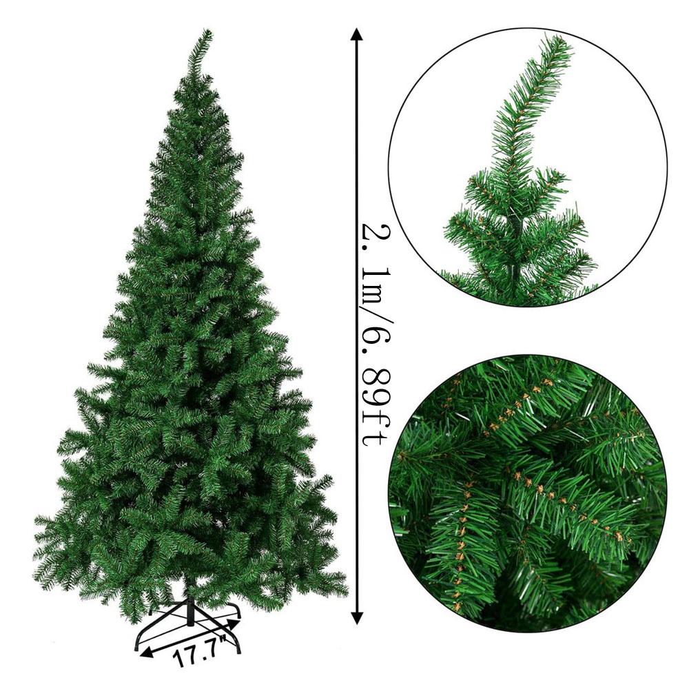Premium Artificial Christmas Tree with Metal Legs Easy AssemblyIdea Christmas Tree for Indoor and Outdoor Holiday Decoration