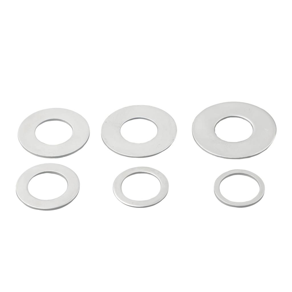Accessories Circular Saw Ring Conversion Washers Silver 6Pcs Set Adapter Ring Metal Mitre Saw Garden Exhibition Hall