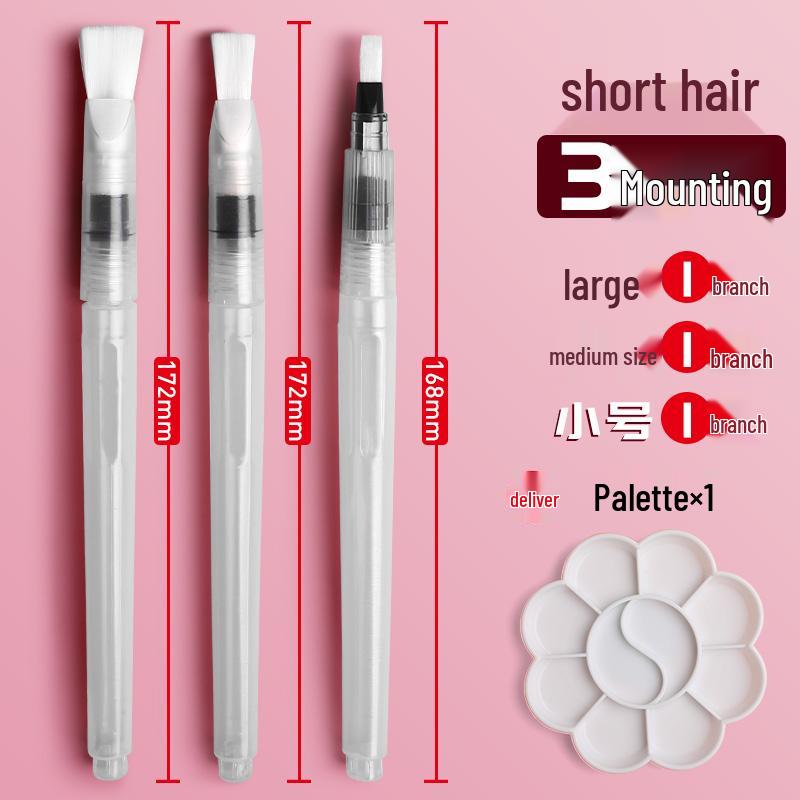 Large Capacity Water-Filling Soft Tip Calligraphy Brush & Watercolor Paint Set