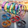 6Pcs Bicycle Fork Spacer Aluminum Alloy Bicycle Headset Spacer Bicycle Front Fork Stem Spacers Kit for 28.6mm Front Fork Bike