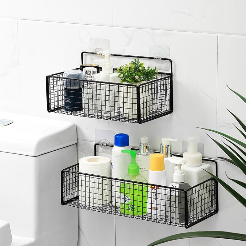 NEW Kitchen And Bathroom Storage Rack No Drilling Required Wall-Mounted Storage Rack