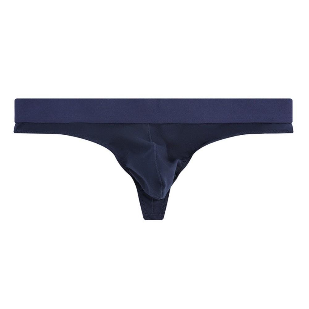 Breathable Cotton Men Thin Thongs Underpants Low Waist Men's Panties T-back Underwear Male Briefs Sports