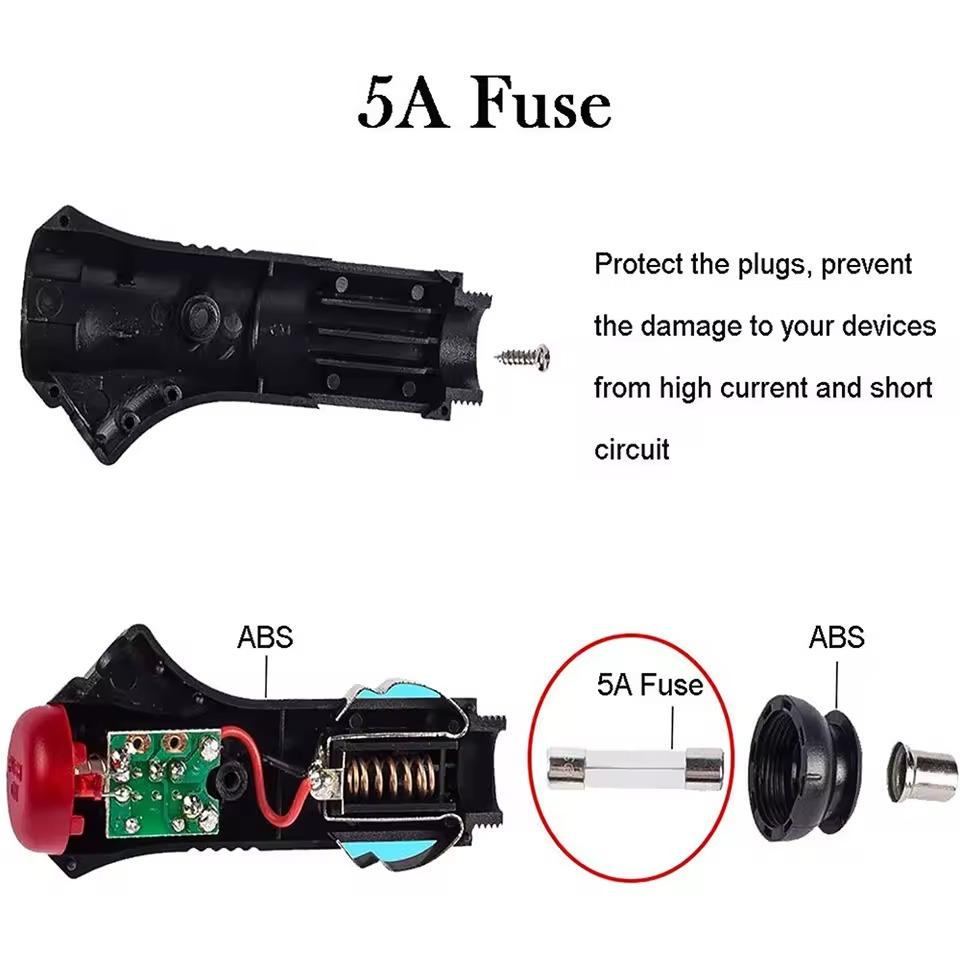 12V 24V Male Auto Car Motorcycle Cigarette Lighter Socket Plug Connector On Off Switch 1m Universal Connector Switch