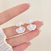 New Fresh And Sweet Shell Pearl Stud Earrings, Small And Exquisite with a Creative Design, Perfect for a Beach Vacation And Versatile for Any Outfit