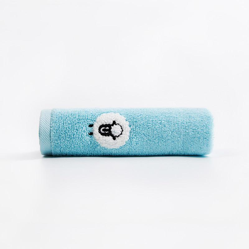 Cotton Baby Saliva Towel 25x50cm Embroidered Hand Towel Face Wash Towel for Infants Soft Absorbent Saliva Control Towel