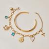 Yori Fashion Stainless Steel Stereoscopic Flower Metal Chic Bracelet Women Charm Golden Rust Proof Daily Jewelry Bijoux