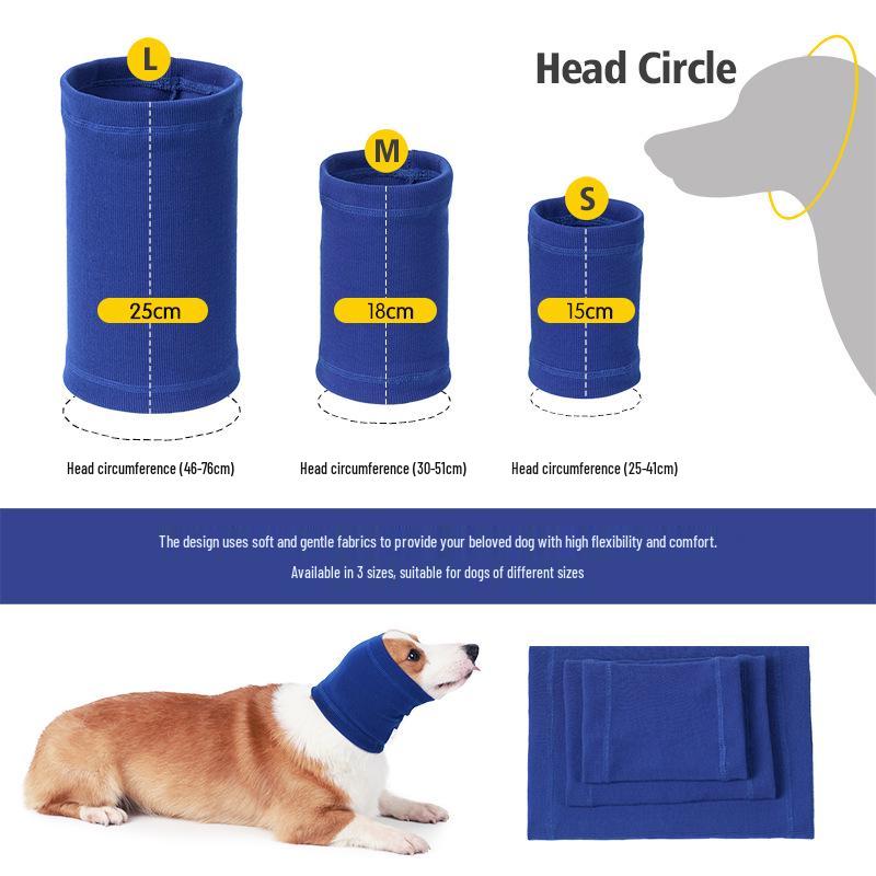 Pet Dog Calming Hood Scarf - Anti-Startle, Warm, Cold-Resistant, Anxiety Relief