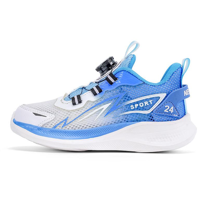 

Одноклассники Мальчики 25 Лето Новые Детские Кроссовки с вращающейся пряжкой Мальчики Средняя школа и Дети старшего возраста Дышащая сетка Спортивные Беговые кроссовки 39