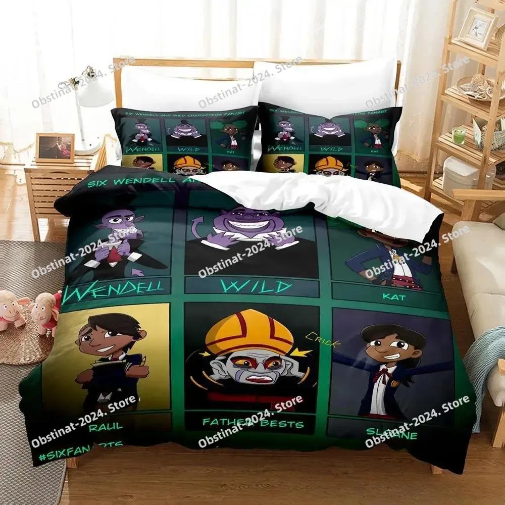 New Wendell & Wild Comedy Bedding Set Single Twin Full Queen King Size Bed Set Adult Kid Bedroom Duvet Cover Sets 3D Anime Bed