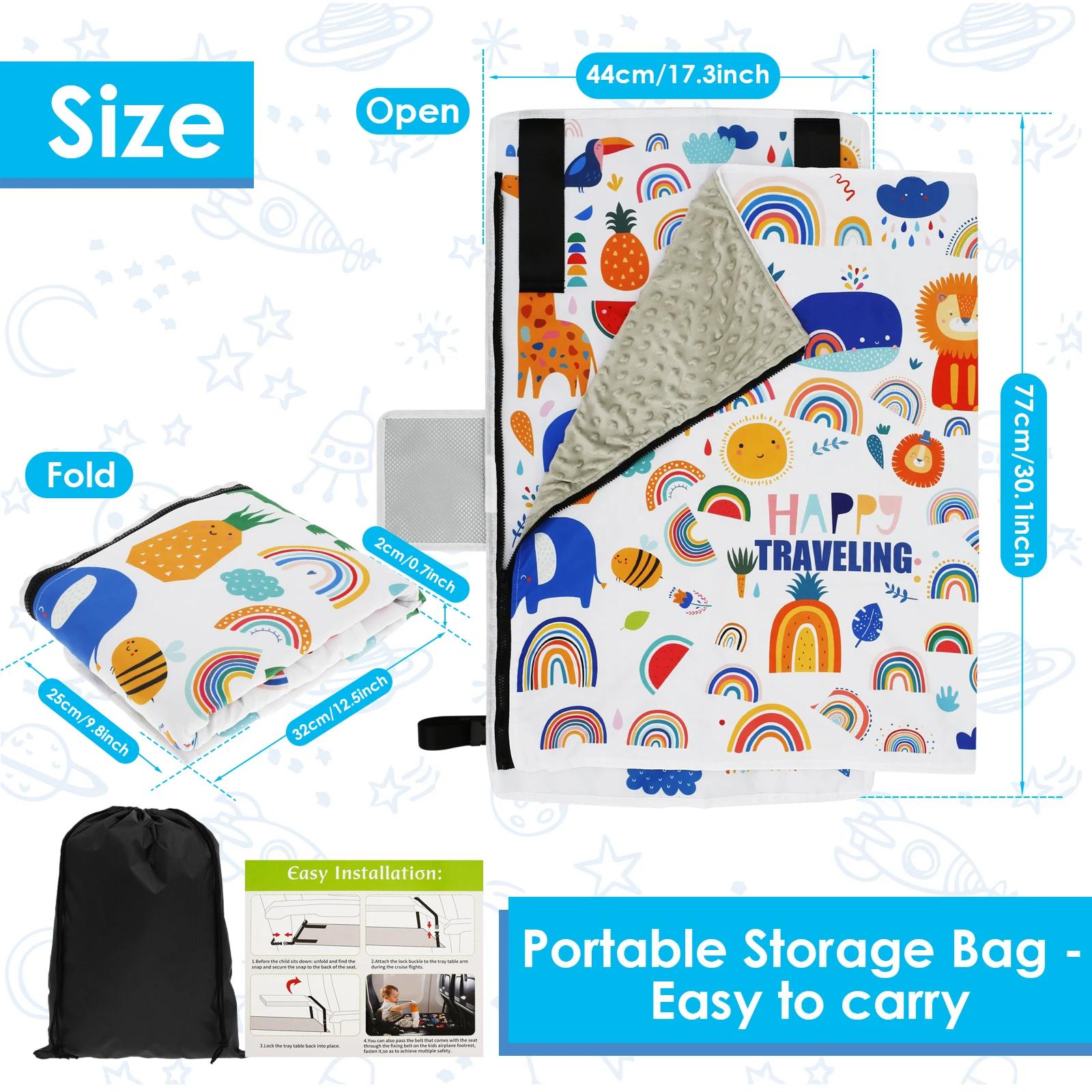 

Детская дорожная кровать для самолета Гамаки для самолета с сумкой для хранения Портативный удлинитель сиденья для ребенка Легкая установка Съемное сиденье