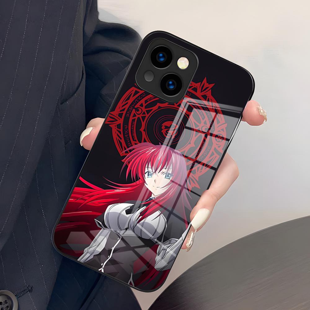 

Чехол для телефона High School DxD Риас Гремори для iPhone 17 Pro Max 15 Pro 16 14 Plus 12 13 Mini 11 Pro Ударопрочный стеклянный чехол iPhone14 Plus