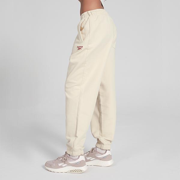 Reebok Casual Fashion Trendy Comfortable Knitted Sports Pants Unisex Bottoms Beige 24SRC601UGM0