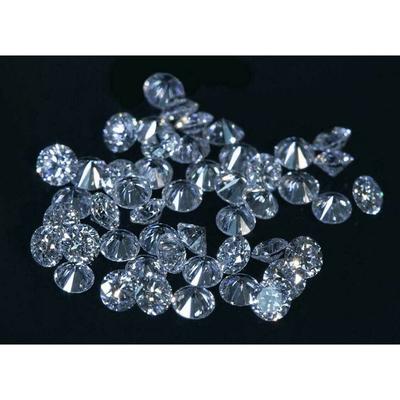 Stunning Lab Created DEF Color Diamond 100 Pcs 1 Mm Round SI1 Gemstone Lot