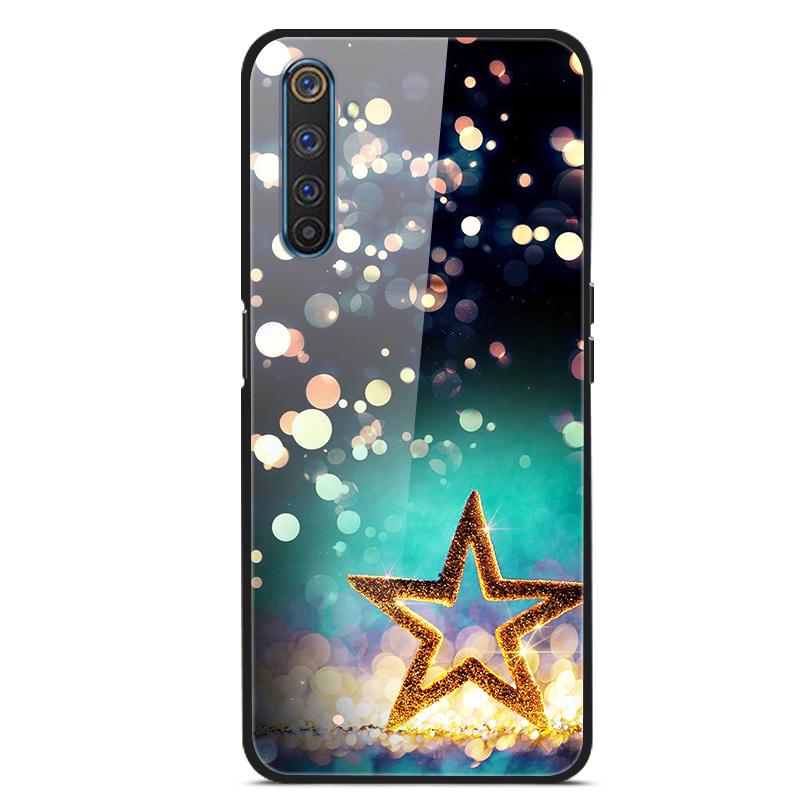 Para OPPO Realme 6 pro Fundas Vidrio Templado Cubierta Trasera del Teléfono para Realme 6pro Fundas con Parachoques de Silicona coque en Realme6 6S 6 s 6i