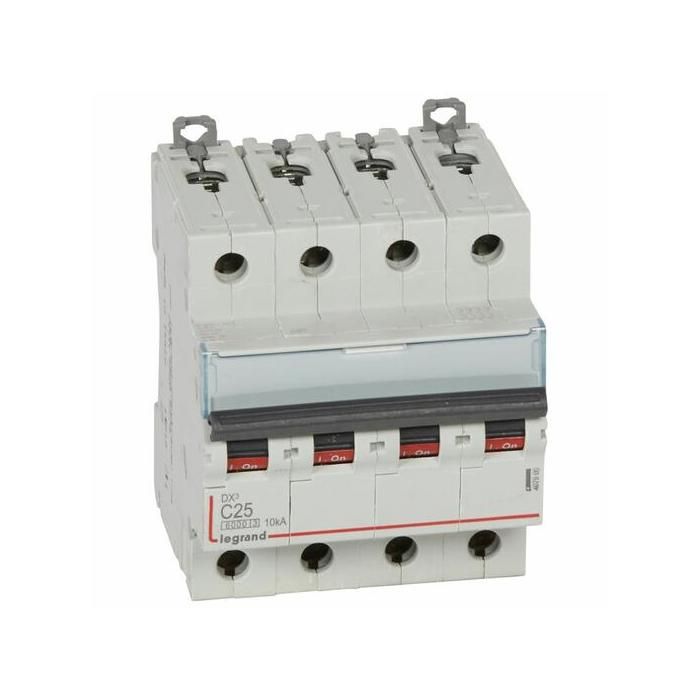 Disjoncteur - LEGRAND - DX³ 6000 - 10kA - 4P - Borne à vis