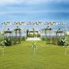 6x3M Wedding Backdrop Stand for Party Stage Events Heavy Duty Metal Pipe Drape Kit Large Curtain Frame Support