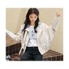 Spring and Autumn Korean Style Loose Student Top Motorcycle Short Jacket Leather Jacket Women's Spring Clothing