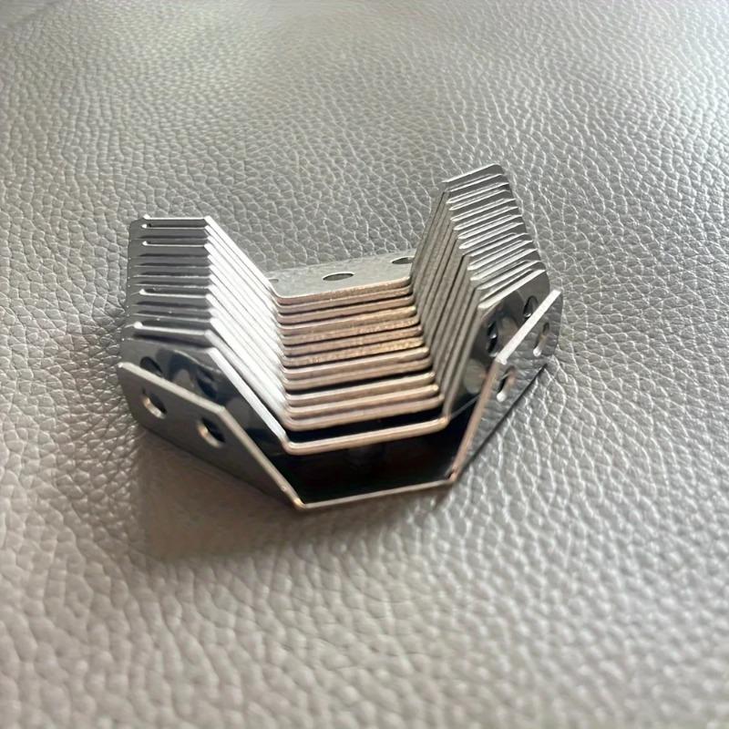 2/10/20/40/50pcs Thickened Stainless Steel Angle Code 90 Degrees Right Angle Fixed Bracket Furniture Connectors