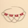 Women Hip Hop Punk Style Exaggerated Necklace Metal Texture PU Heart Jewelry Trendy Cool Personality Clavicle Necklace Jewelry