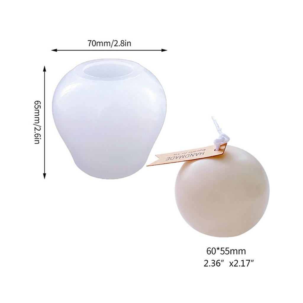 Apples Cake Mousse Candle Mold Silicone Mould 3D Round Soap Molds Chocolate Gypsum Ornaments Christmas Eve Parties Gift