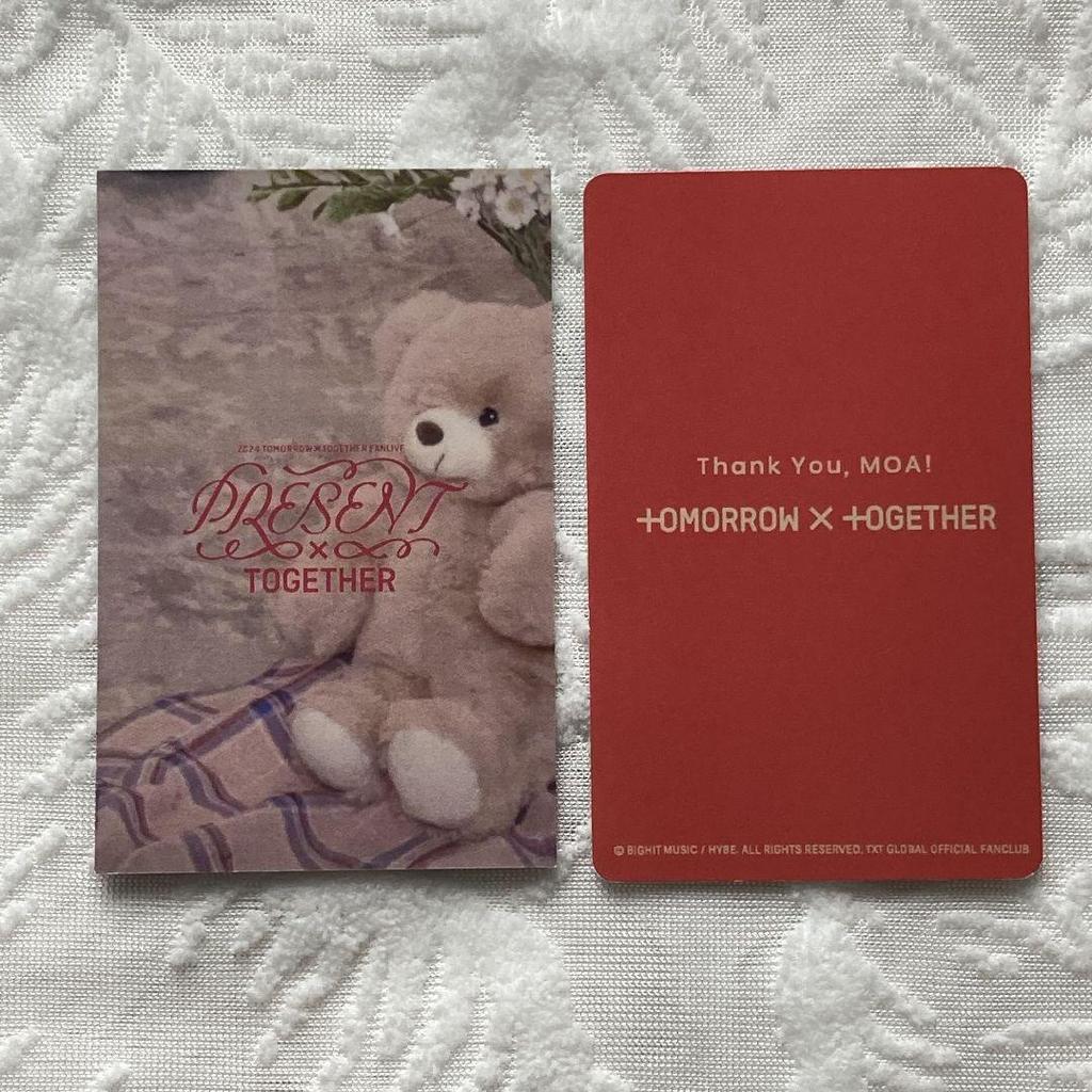 [USED] TXT Yeonjun MOAZONE Fan Club FC Bonus Fan Meeting Trading Cards (2 Cards)