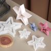 Silicone Star Mold Star Shape Christmas Craft Decor Ornament Mold 3D Pentagram Shaped Clay Chocolate Candy Molds Star Mold For