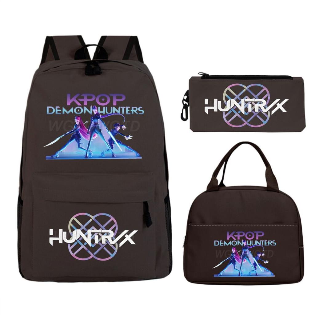 Animation Cartoon With Peripheral Printing Children'S Spine Backpack Set, Primary And Secondary School Student Leisure Schoolbag