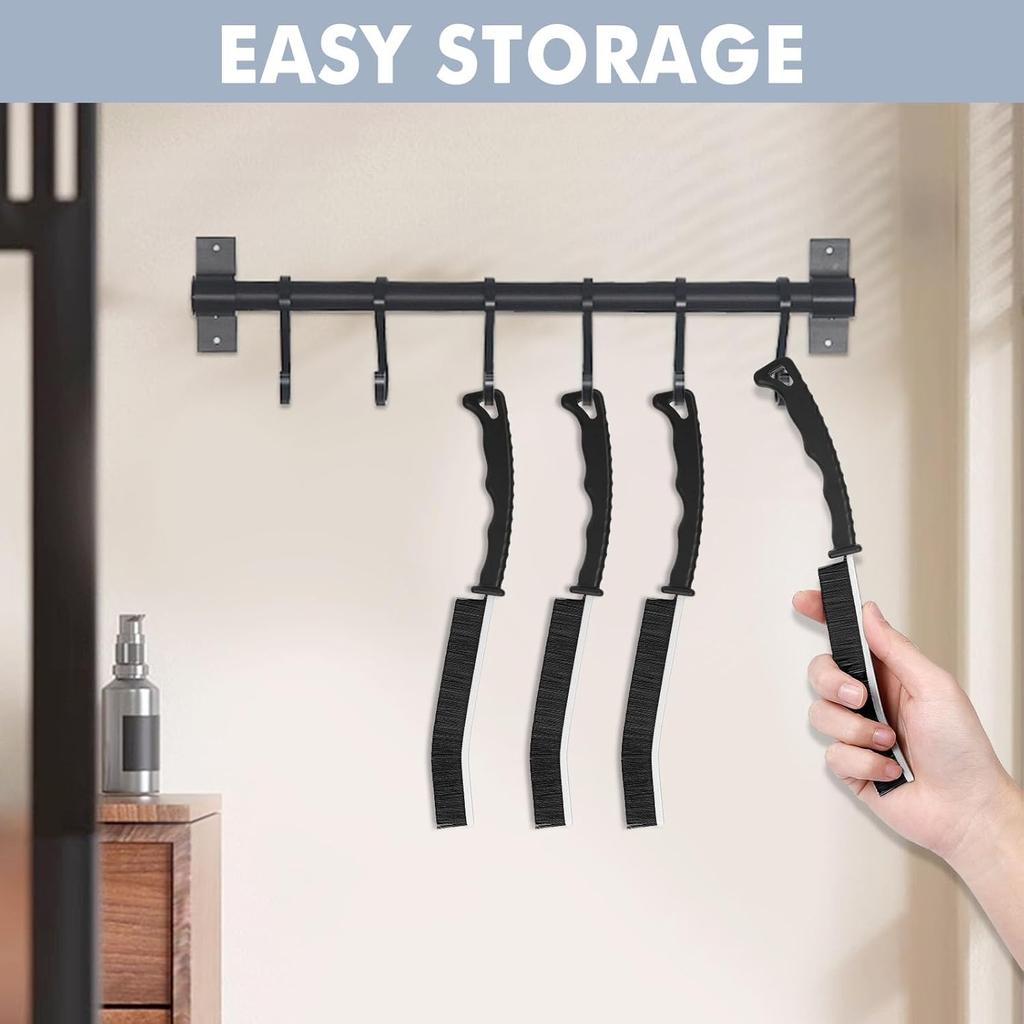 3Pcs Grout Brush and Crevice Cleaning Brush - Gap Cleaning Tools, Grout Scrub Brush, Effective Tile Cleaning Brush for Household, Floor, Grout Lines,