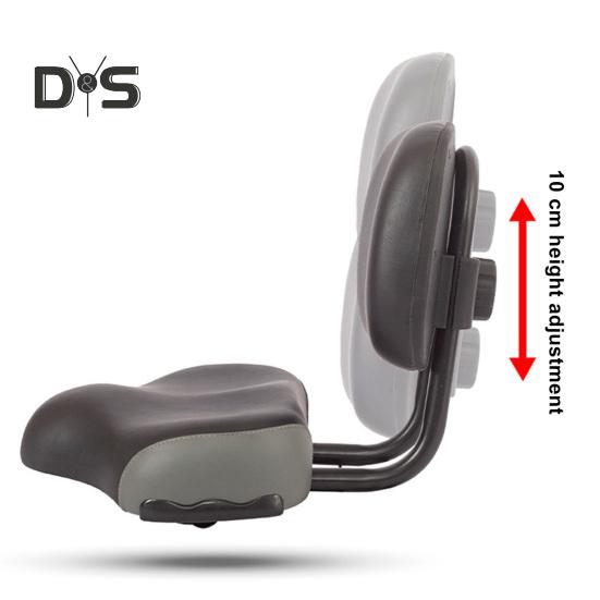 Fotelik rowerowy z regulacją wysokości oparcia Wyściełana lateksem poduszka Trójkołowy rower górski Rower szosowy Podparcie pleców Siodło zamienne Akcesoria rowerowe