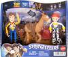 Mattel Disney Pixar Storytellers Toy Story Jessie fully articulated action main characters 3-Pack Woody, & Bullseye, 4-inch figures, collectibles.