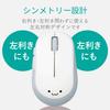 ELECOM Wireless Mouse (Receiver Included), Medium Size, 5 Buttons (Back and Forward Buttons), BlueLED, EPRIM, White, M-DY13DBXWH