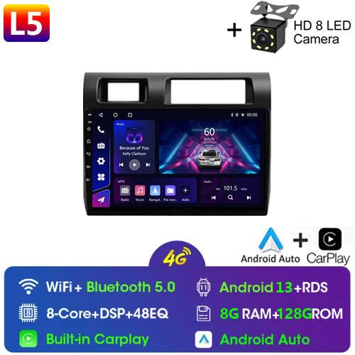 9" For Toyota Pickup Land Cruiser LC 70 79 Series 2007-2020 Android 14 Autoradio Wireless Carplay Multimedia Player Radio DVD