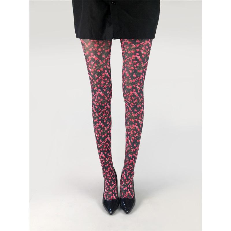 Jarné Letné Tenké Pančuchové Nohavice s Kvetinovou Potlačou Všestranné Pančuchy so Vzorom Motýľov Dámske Pančuchové Nohavice Pančuchový Tovar Proti Zatrhnutiu