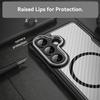 For Samsung Galaxy S26+ Case Magnetic Case Hybrid Phone Cover Carbon Fiber
