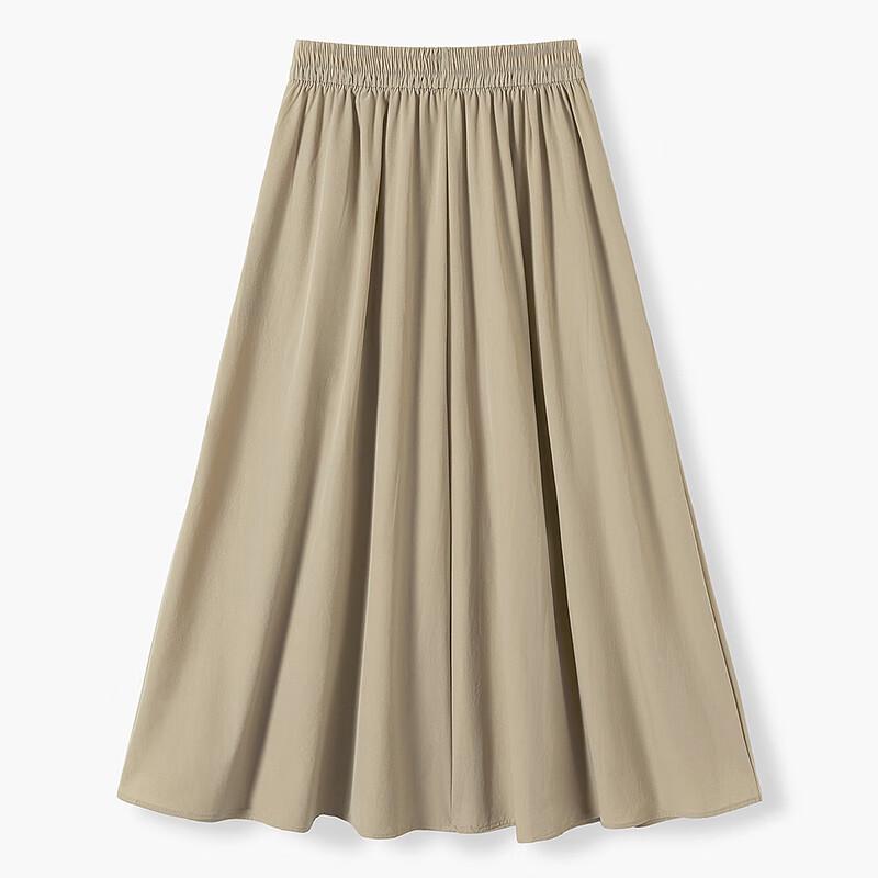 Women's High-Waist A-Line Midi Skirt