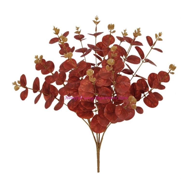 Artificial Eucalyptuses Leaves Stems Simulation Branch Flower Arrangement Decor