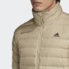 Adidas Windproof Warm Sports Stand Collar Jacket Long Sleeve Down Men Outerwear Khaki GE5826