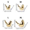 Stříbrné keramické ptačí ozdoby Luxusní jednoduché keramické ptáčky Zlaté keramické ptačí figurky