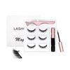 Magnetic 3D False Eyelashes: European & American Style, Thick, Curly, Natural Look, Available In Three or Five Pairs.