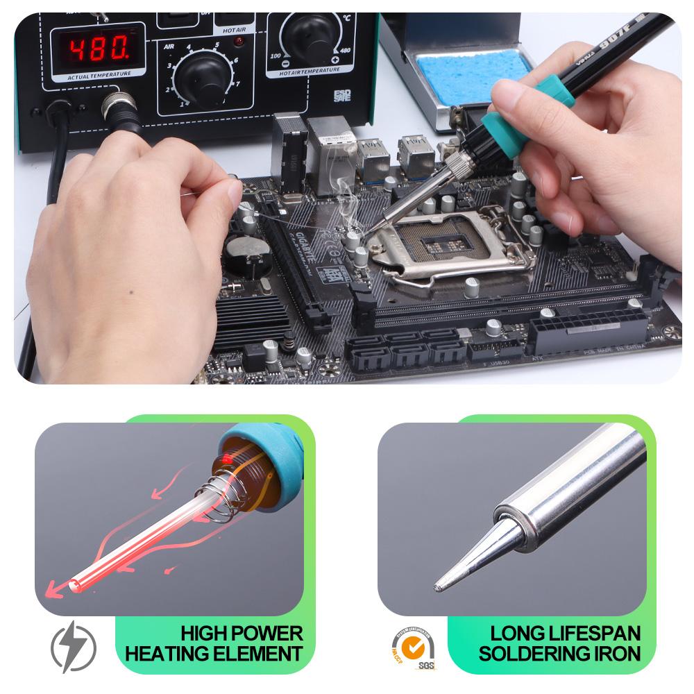 YIHUA 862D++750W Hot Air Rework Station Soldering Iron Professional Welding Equipment PCB Chip Repair