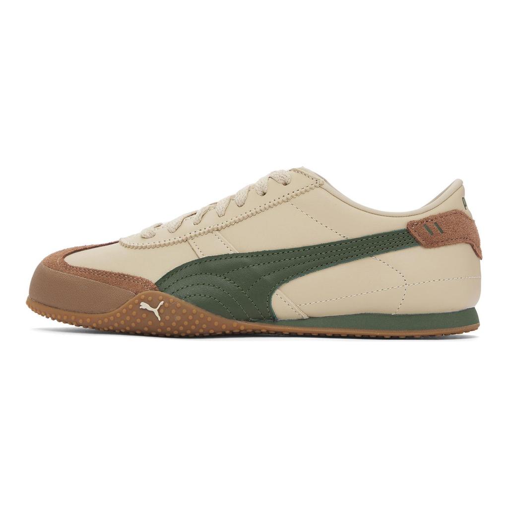 Puma Bella Ut Leather Fashion Versatile Comfortable Training Low-Top Casual Shoes Unisex Sneaker Brown Green 402186-07
