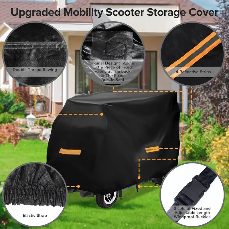 Upgraded Oxford Scooter Cover with Reflective Strips,Fit for Electric Scooters,  Scooter Accessories