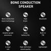 Mini Bone Conduction Speaker With FM Radio Bluetooth-Compatible TWS Wireless Stereo Dual Sound Audio Box Hummingbird Speakers