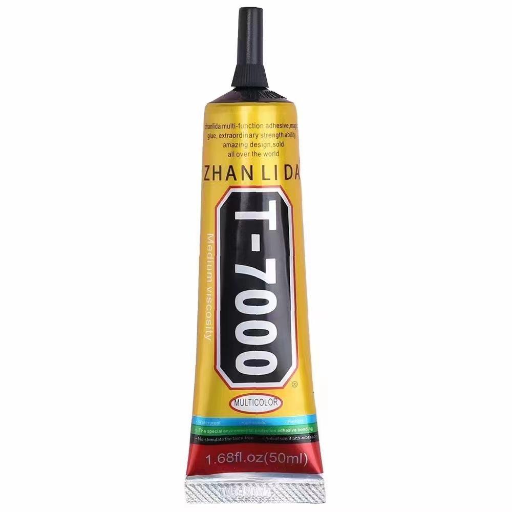 Genuine T7000 Black Universal Glue for Phone Screens, Beauty, DIY Crafts, Rhinestones, Precision Watches, and More - Flexible and Reliable.