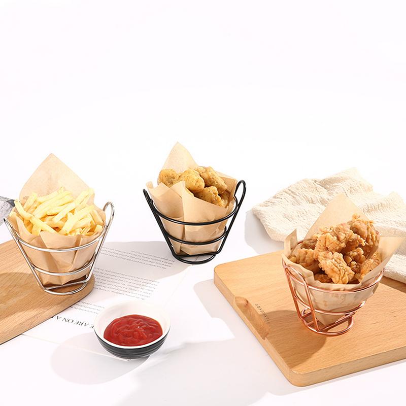Cestino per Patatine Fritte Secchiello per Snack Cestino per Conservare Patatine Fritte Pollo Fritto Scolino per Olio Contenitore per Stoviglie Creative