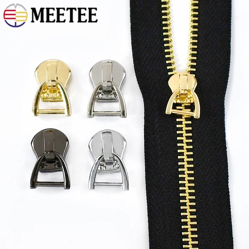 10/20 szt. 3/5/8/10# Suwaki do zamków Meetee Do zamków metalowych Zaczepy z kółkiem D Zestaw do naprawy odzieży Akcesoria do szycia DIY Bagaż