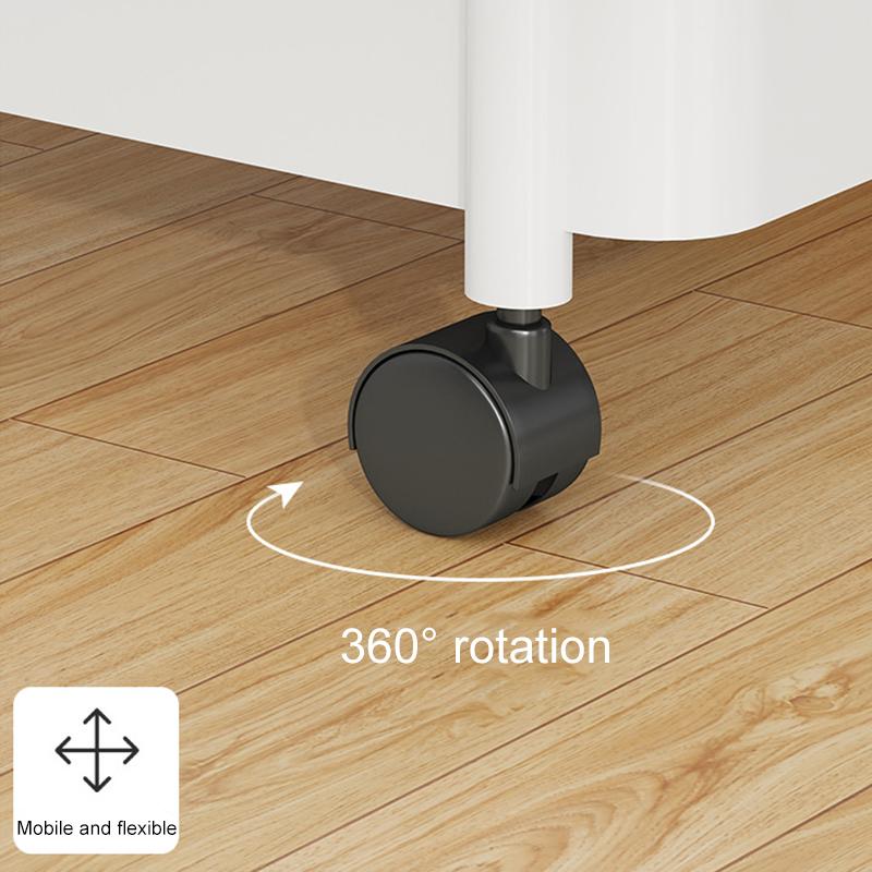 Large Capacity Bathroom Mobile Push Frame Toy Snack Storage Rack Bedside Storage Rack Kitchen Accessories Storage Rack