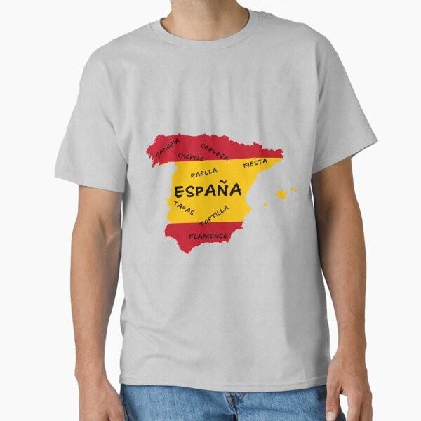 

Espana - Испания Классическая футболка Футболка Сделано в США/Австралии Размер S-2XL Унисекс футболка XXXXL